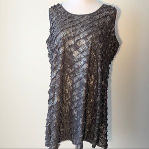 3/$20 Style & Co, 1X metallic tank
